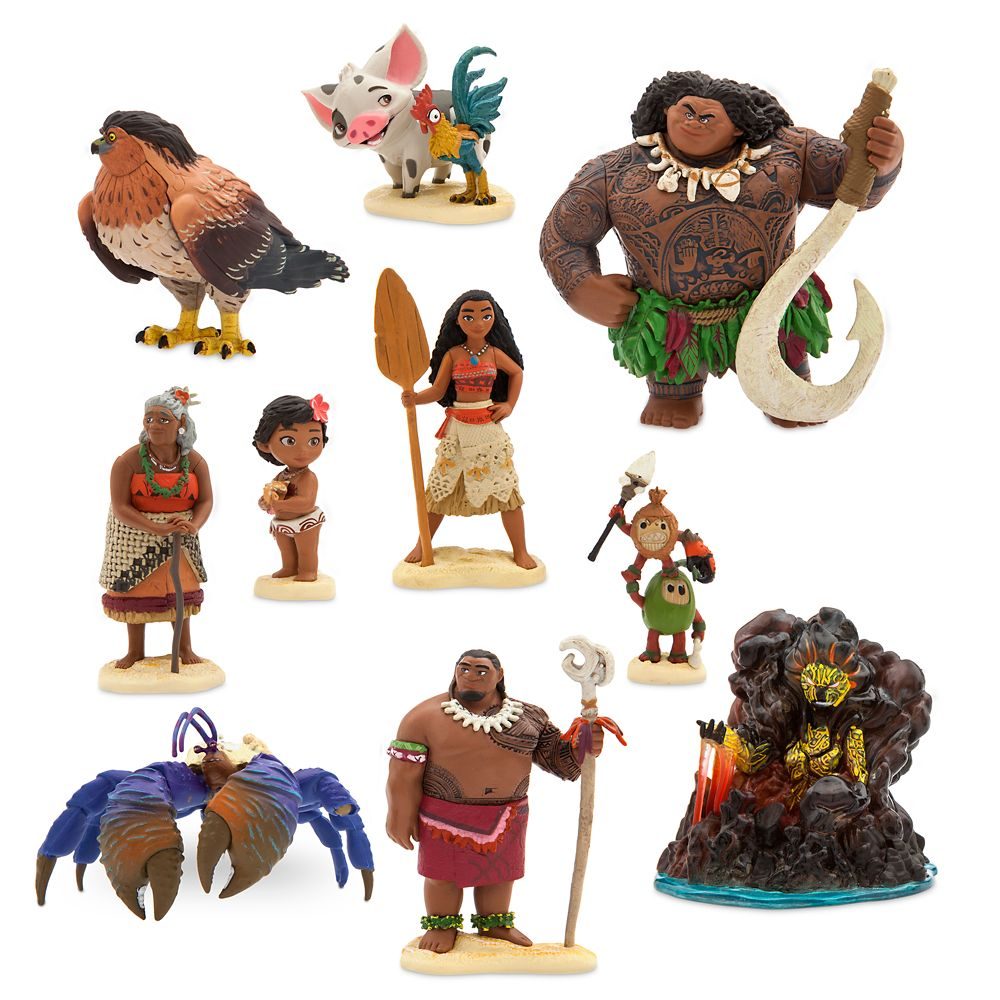 Moana - figures play set - cake decoration cake figures 10pcs