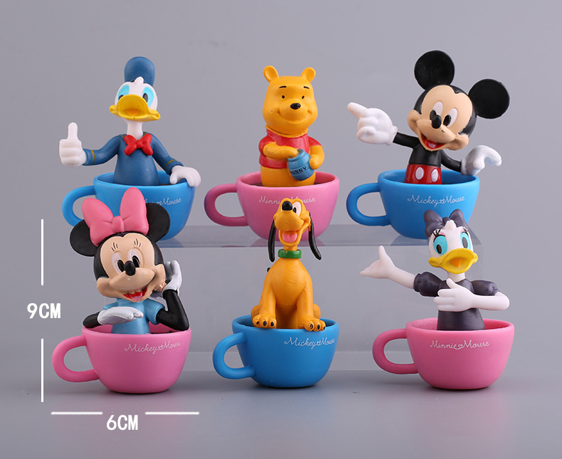Mickey Mouse Collectible Set Toy Figures | for Cake Topper Cake Decoration