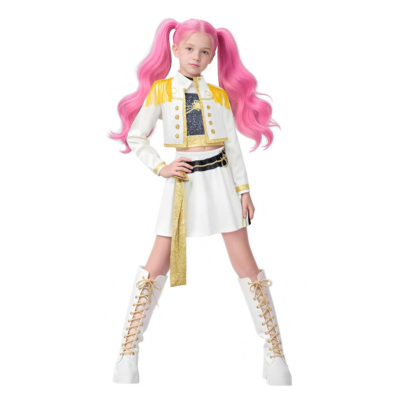 K-Pop Demon Hunters White Costume Cosplay Outfit