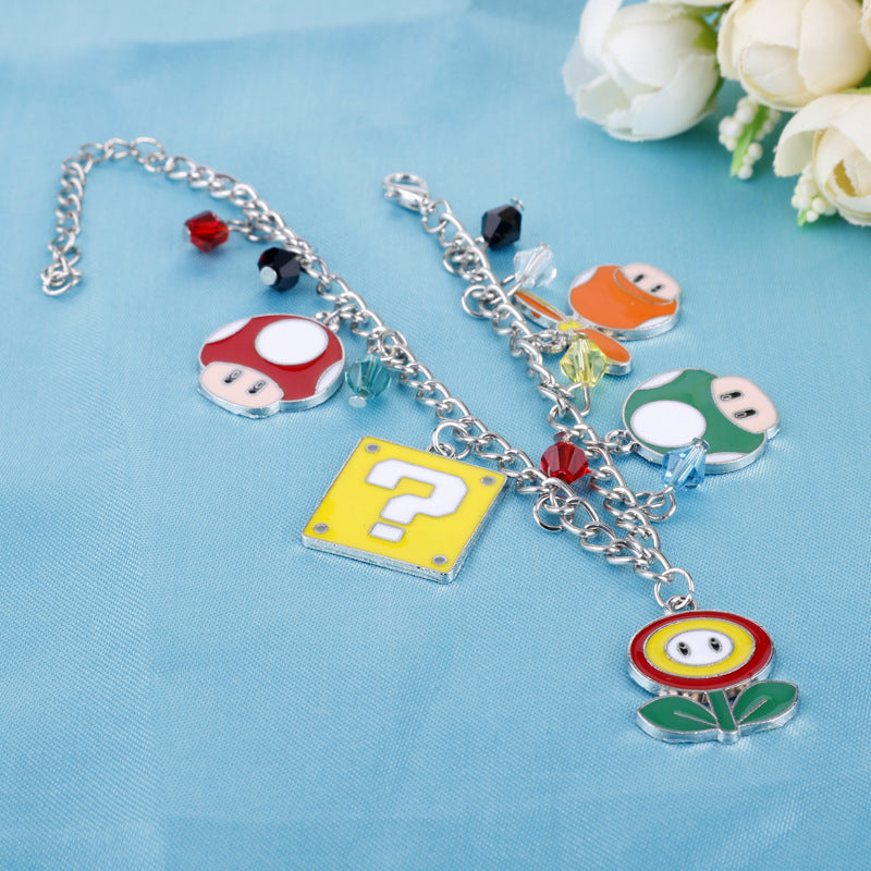 Super Mario Multi Character Charm Bracelet