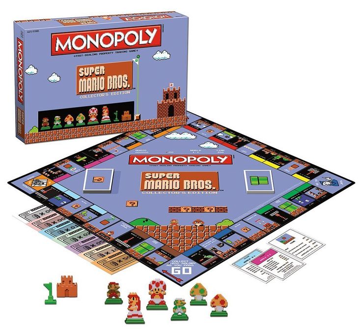 Nintendo Super Mario Bros. edition of the Monopoly game