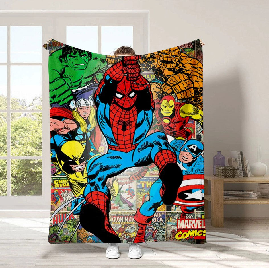 Marvel Comic Avengers Spider-Man Blanket 100*150cm