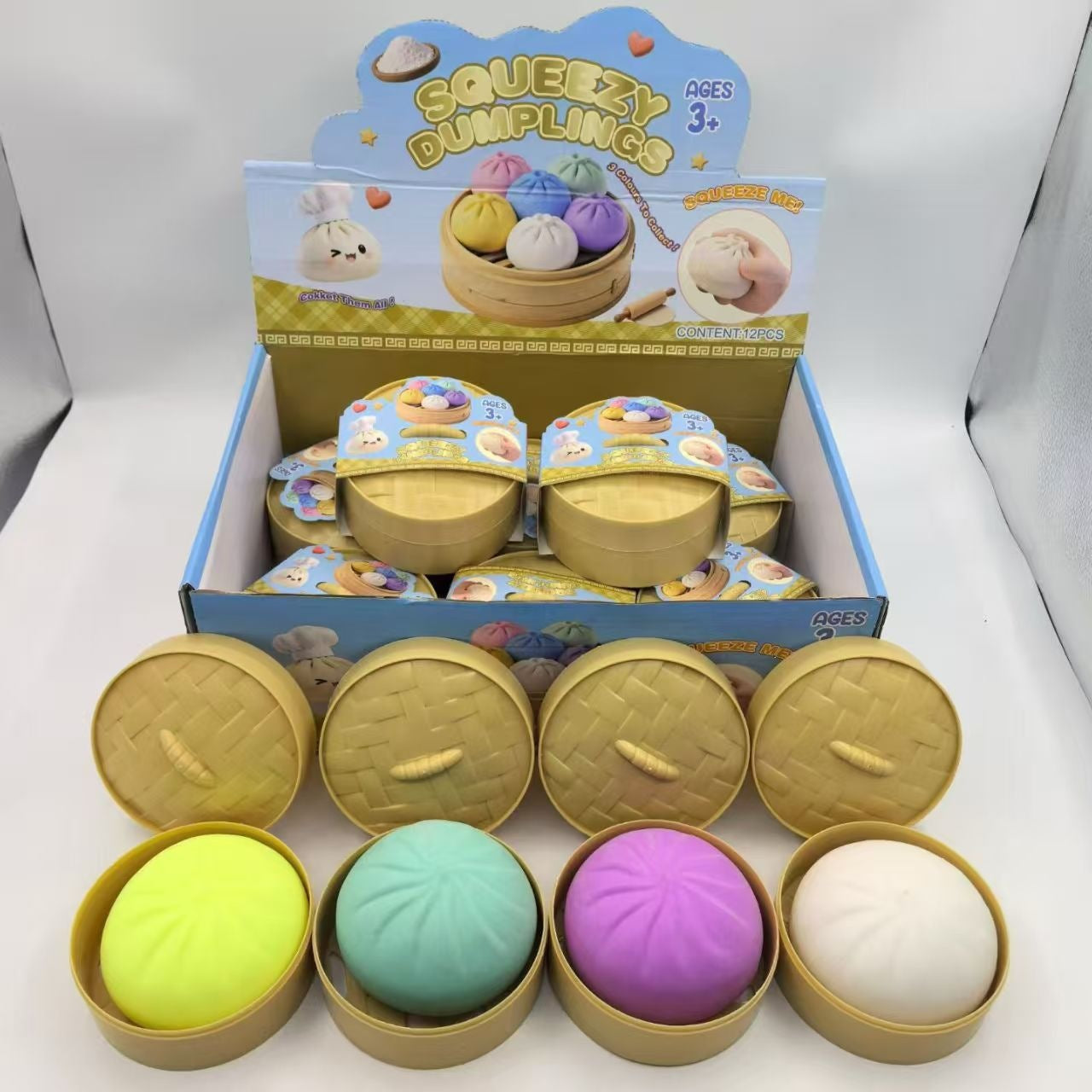 Squishy Steamed Bun Toy β Mystery Colour (8.5cm)