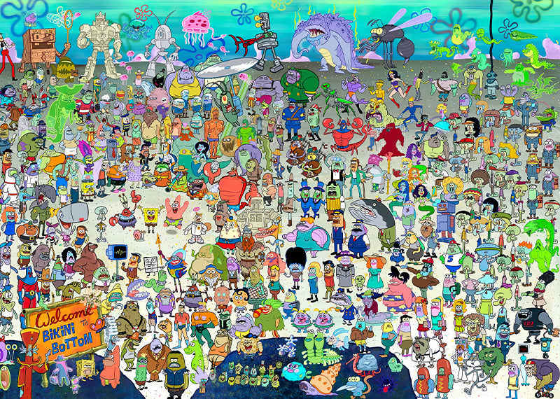 Spongebob 1000pcs Puzzle – Spongebob & Friends