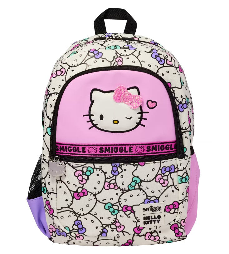 Smiggle Hello Kitty Classic Backpack – 3 Compartment School & Laptop B – Happy Kong NZ