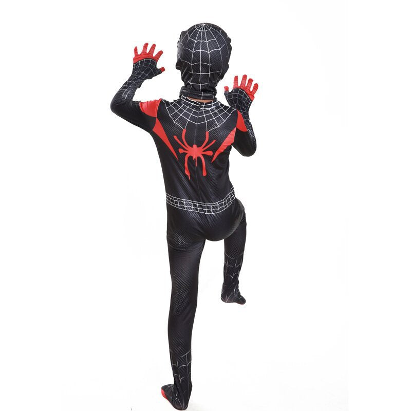 Spiderman Miles Morales into the spider verse Costume + Mask Set