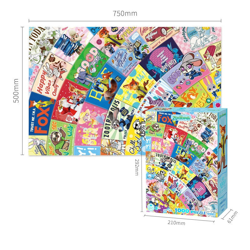 Disney Zootopia High Quality 1000 Piece Jigsaw Puzzle 75cm x 50cm