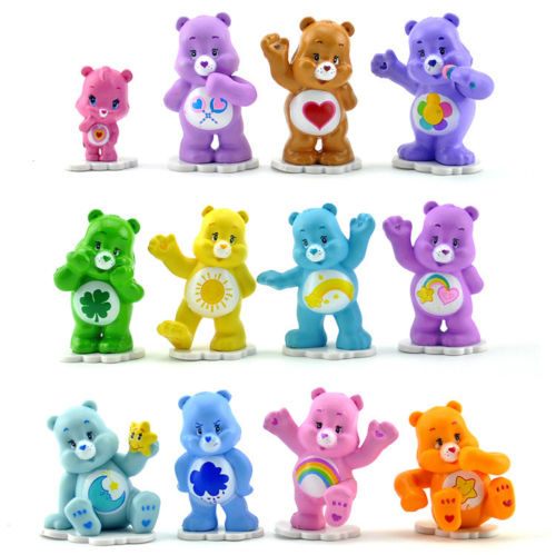 Care bear 12pcs Figures Toy, Cake Topper (Color may be slightly different)