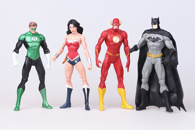 DC Super Hero Justin League Wonder Woman Superman Batman Aquaman figures