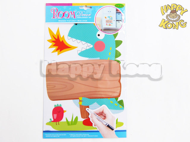Dinosaur Room sticker decor - with write on Pad