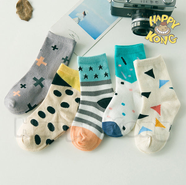 Kids unique pattern happy socks