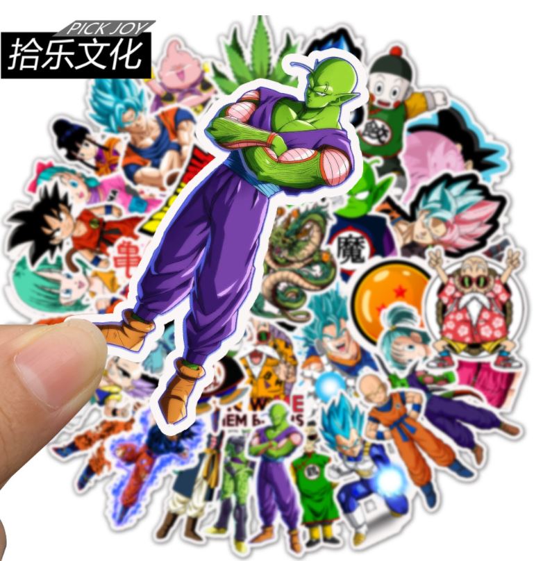Dragon ball z 50pcs stickers- no repeat, sun/water proof