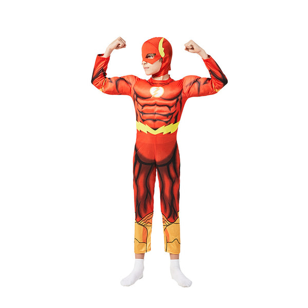 DC Super hero The Flash Children Costume Set (Muscular style ) for Large only