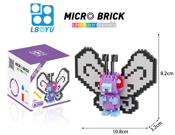 Pokemon butterfree Diamond Micro blocks building fun