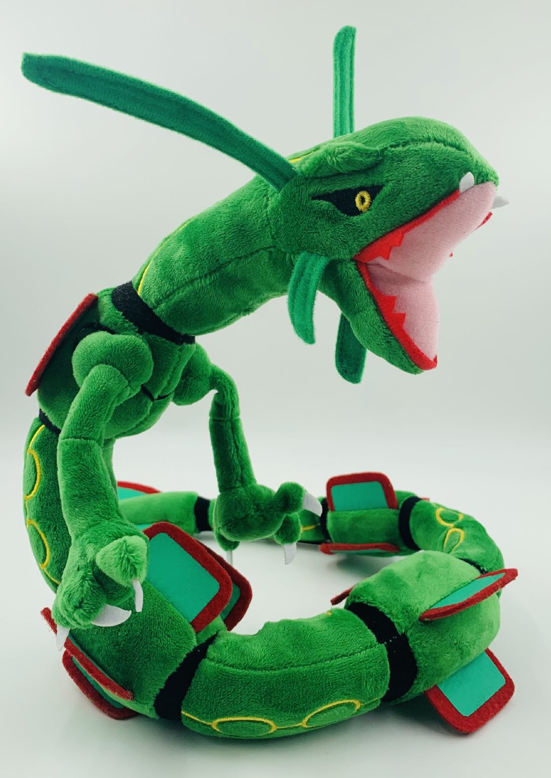 Pokemon Center Shiny Rayquaza Mega Dragon soft toy plush 80cm long with tag