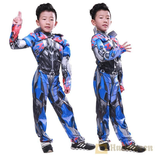 Transformer Optimus Prime Children Costume Set (Muscular style ) Choose S/M/L