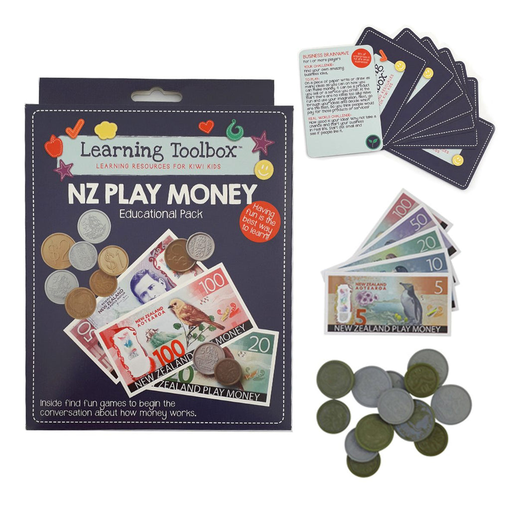 New zealand play money educational fun pack