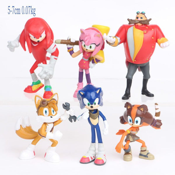 Sonic the Hedgehog 6 pcs Figures Toy, Cake Topper Sonic figures Sonic figure