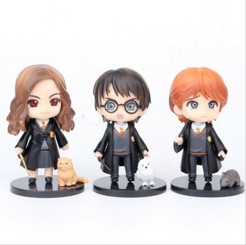 6pcs Harry potter Movie - cake topper Decoration Doll (Harry, Hermione, Ron)