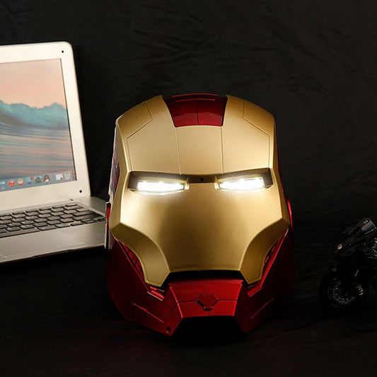 Iron Man MK5 Helmet – Voice & Touch Control LED Eyes + Voice Playback