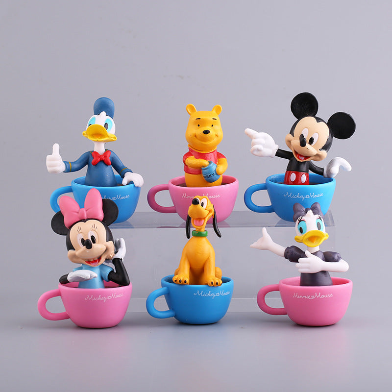 Mickey Mouse Collectible Set Toy Figures | for Cake Topper Cake Decoration