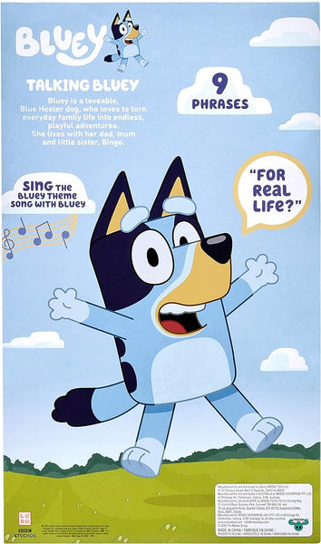 Bluey Plush Toy Soft toy 30cm - Talking Bluey Singing Theme songs + phrases