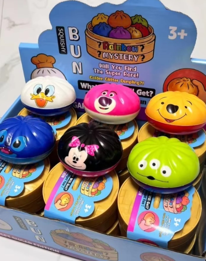 Squishy Steamed Bun Dumpling Toy – Disney Mystery  (8.5cm)
