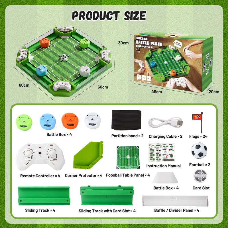 Football Hyperlaps 4-Player Arcade Table Game with Points System