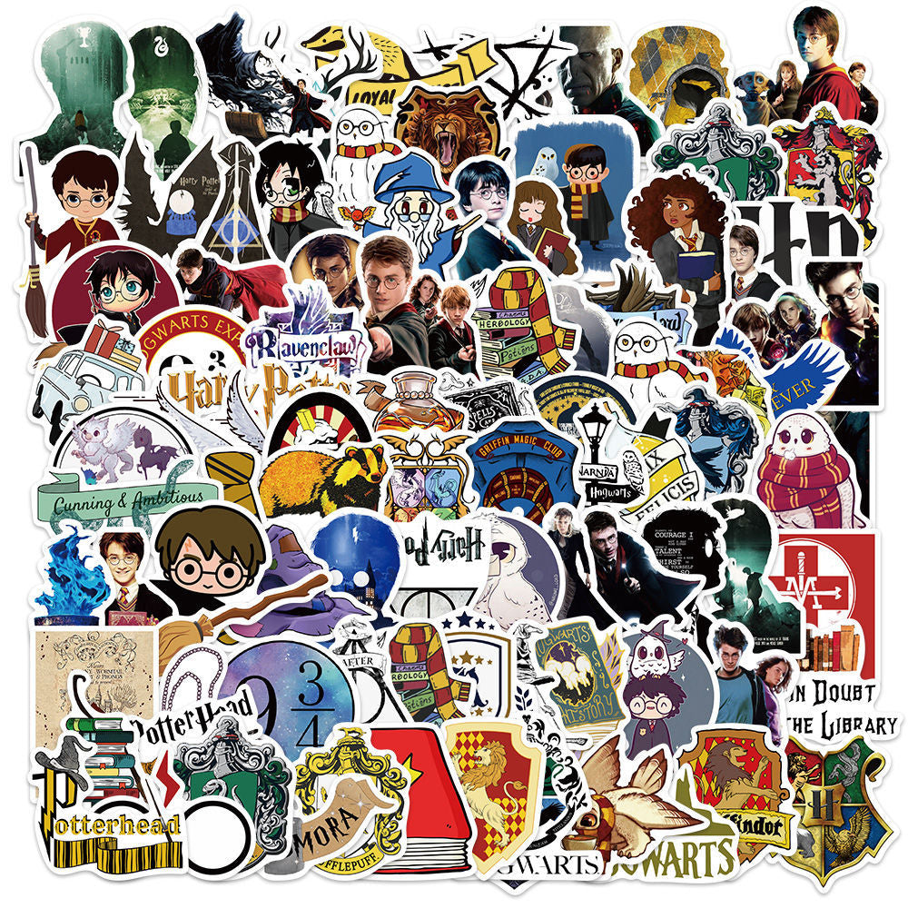Harry potter Stickers STICKERS 100PCS - no repeat, sun/water proof