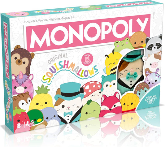 Squishmallows Monopoly Board Game –  Classic Game Featuring Your Favorite Squishmallows