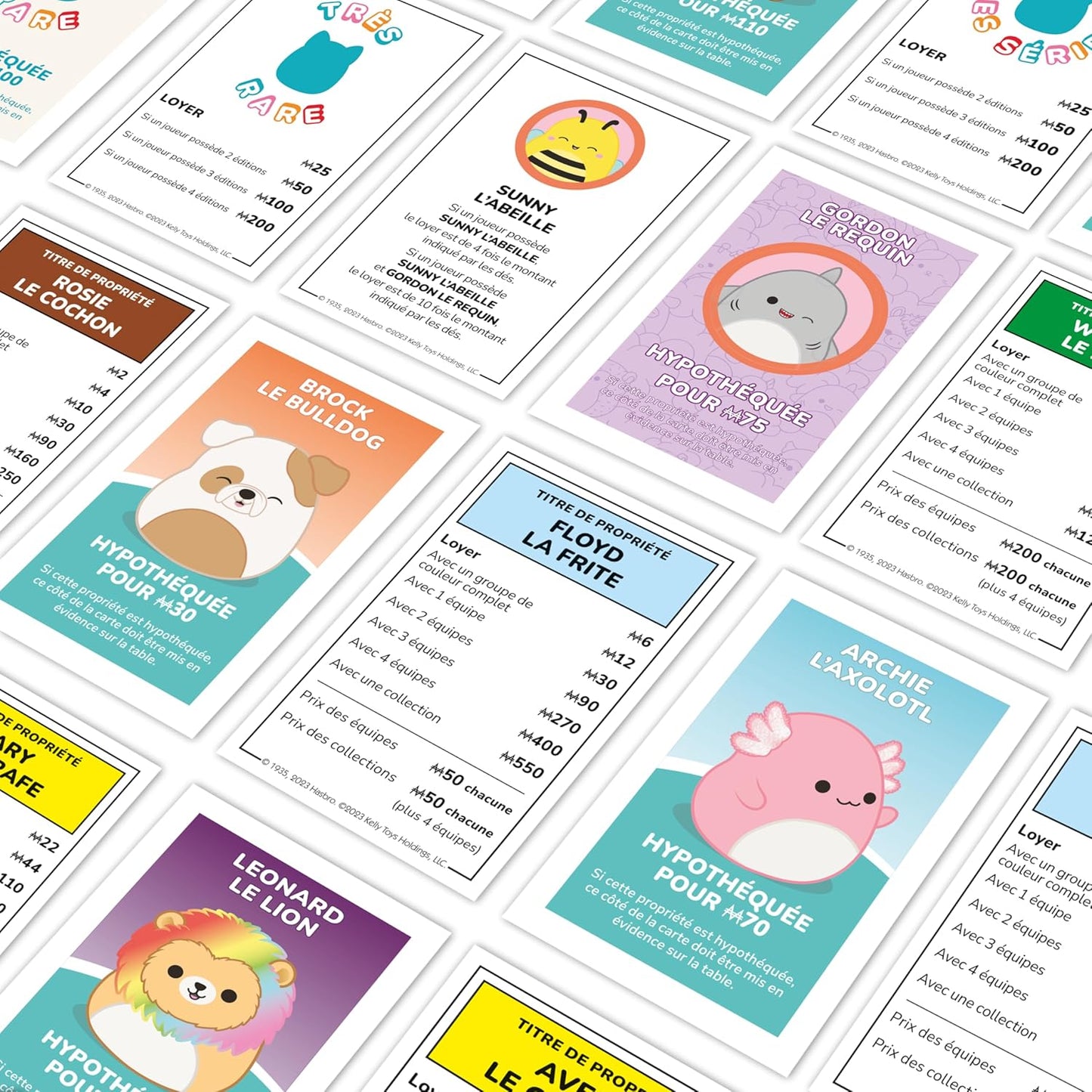 Squishmallows Monopoly Board Game –  Classic Game Featuring Your Favorite Squishmallows