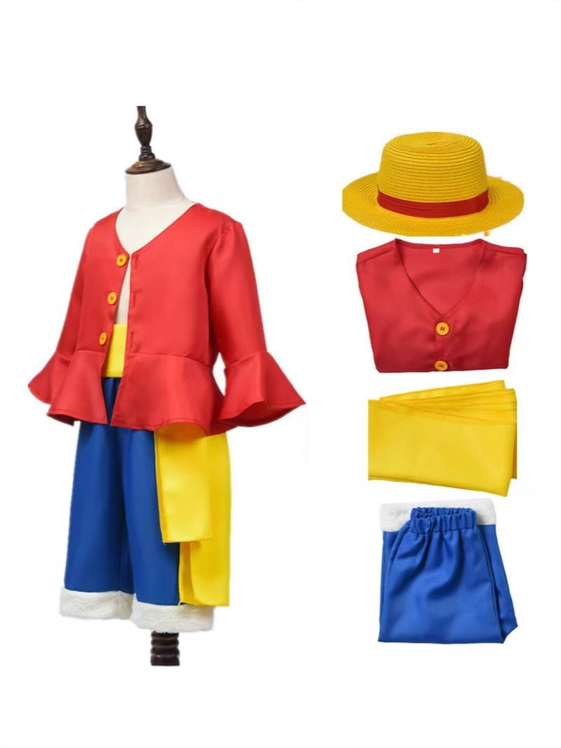 One Piece Kids Luffy Costume – Sizes 140 & 150