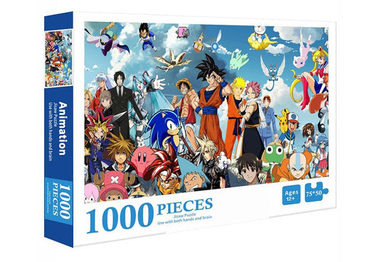 Anime Manga Best Top Character Poster, 1000 Piece Jigsaw Puzzle 50cm x 75cm