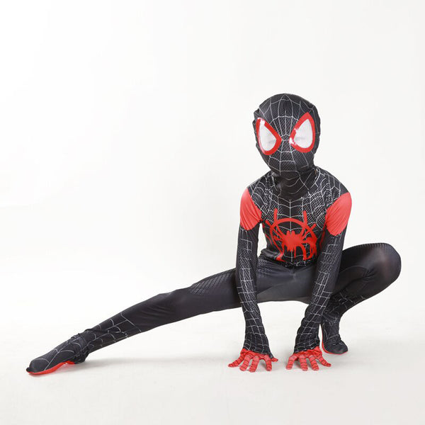 Spiderman Miles Morales into the spider verse Costume + Mask Set