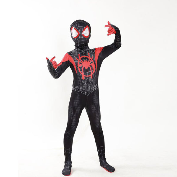 Spiderman Miles Morales into the spider verse Costume + Mask Set