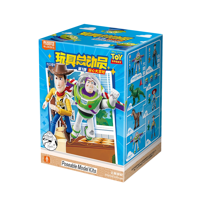 Blokees Disney Toy Story Playful Adventure Ver.1 Action Figure Model Kit – 6 Blind Boxes
