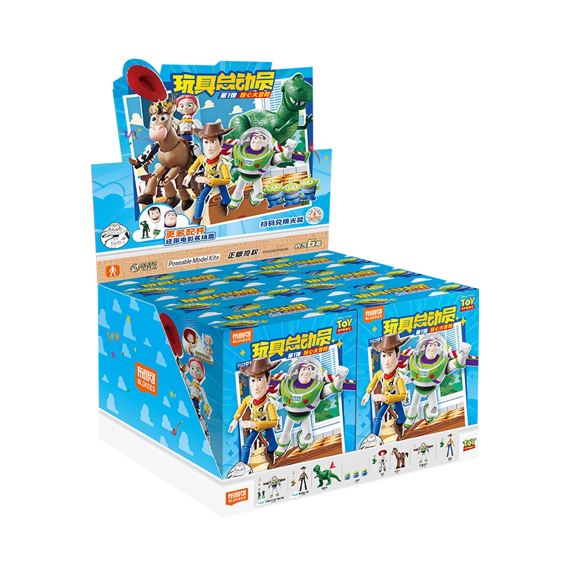 Blokees Disney Toy Story Playful Adventure Ver.1 Action Figure Model Kit – 6 Blind Boxes