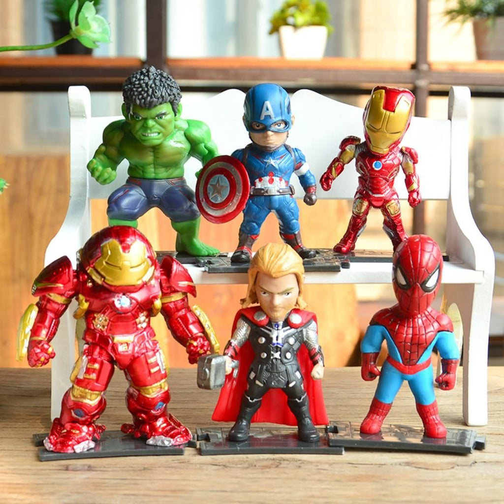 Avengers figures set of 6 - Cake topper