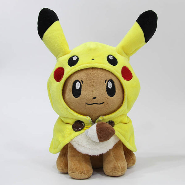 Pokemon Pikachu or Eevee -hat dress up Plush Soft Toy dress up