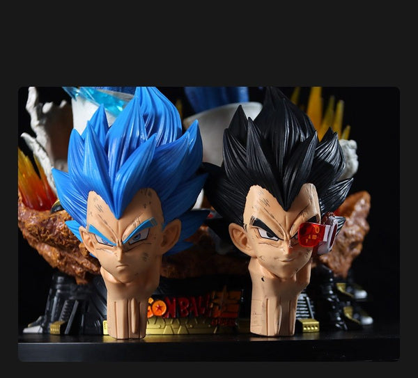 Dragon Ball Z Super Vegeta figures 55cm Model Collection (3 changeable head)