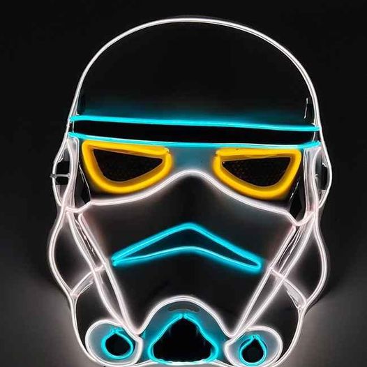 Star Wars Stormtrooper led neon mask, wearable