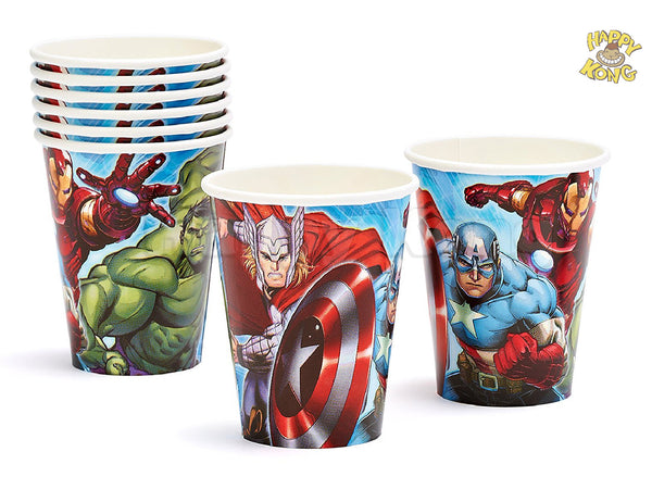 Official Avengers Party Cup 9OZ pack of 8