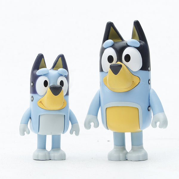 Bluey Family and Friends 2.5 inch Action Figure Set, 8 Pieces