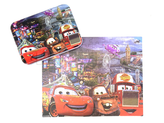 Cars 100 Piece Jigsaw Puzzle with Tin box