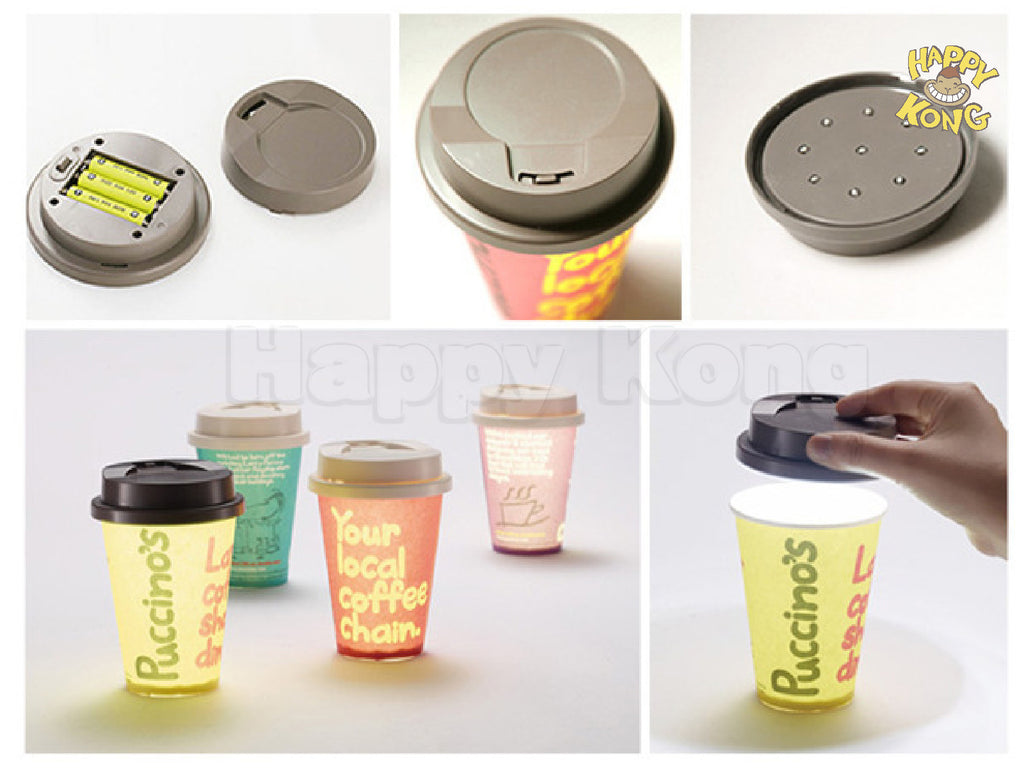 Unique Coffee Cup Night Light LED light Personalize Gift idea Happy