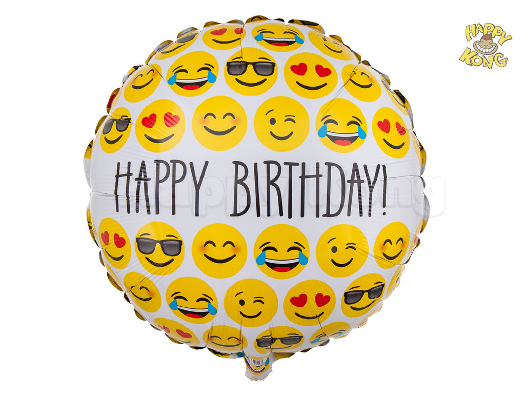Enjoy this hottest Emoji Foil Balloon for Birthday / Party Decoration