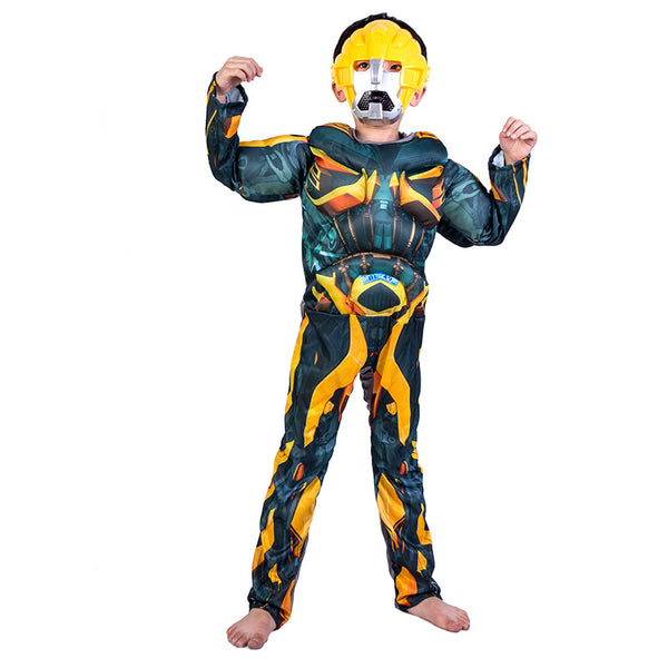 Bumble Bee Transformer Children Costume Set (Muscular style ) Choose S/M/L