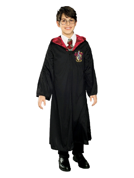 Harry Potter Cosplay Gryffindor Robe Cape Cloak +Glasses + Wand
