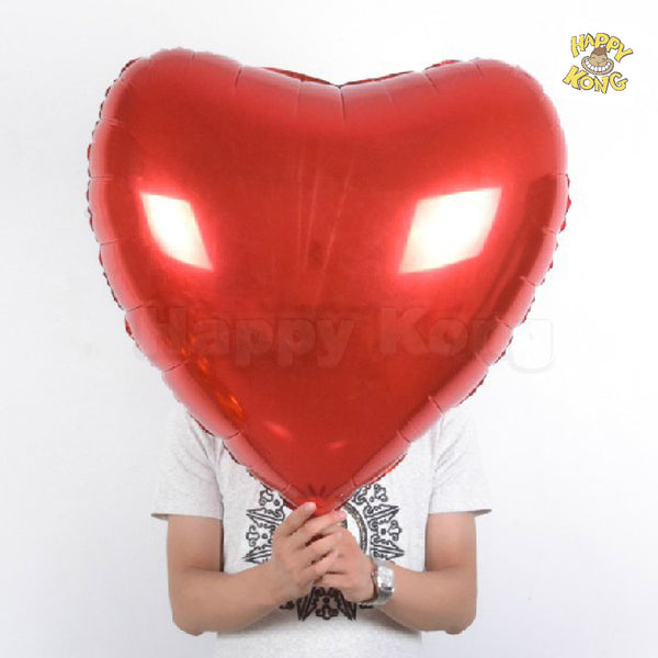 Large Red Heart Foil Helium Balloon for Party 36inch
