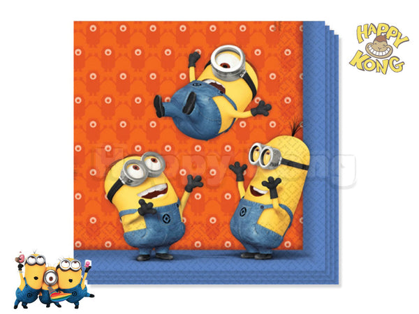 Minions party napkins pack of 20